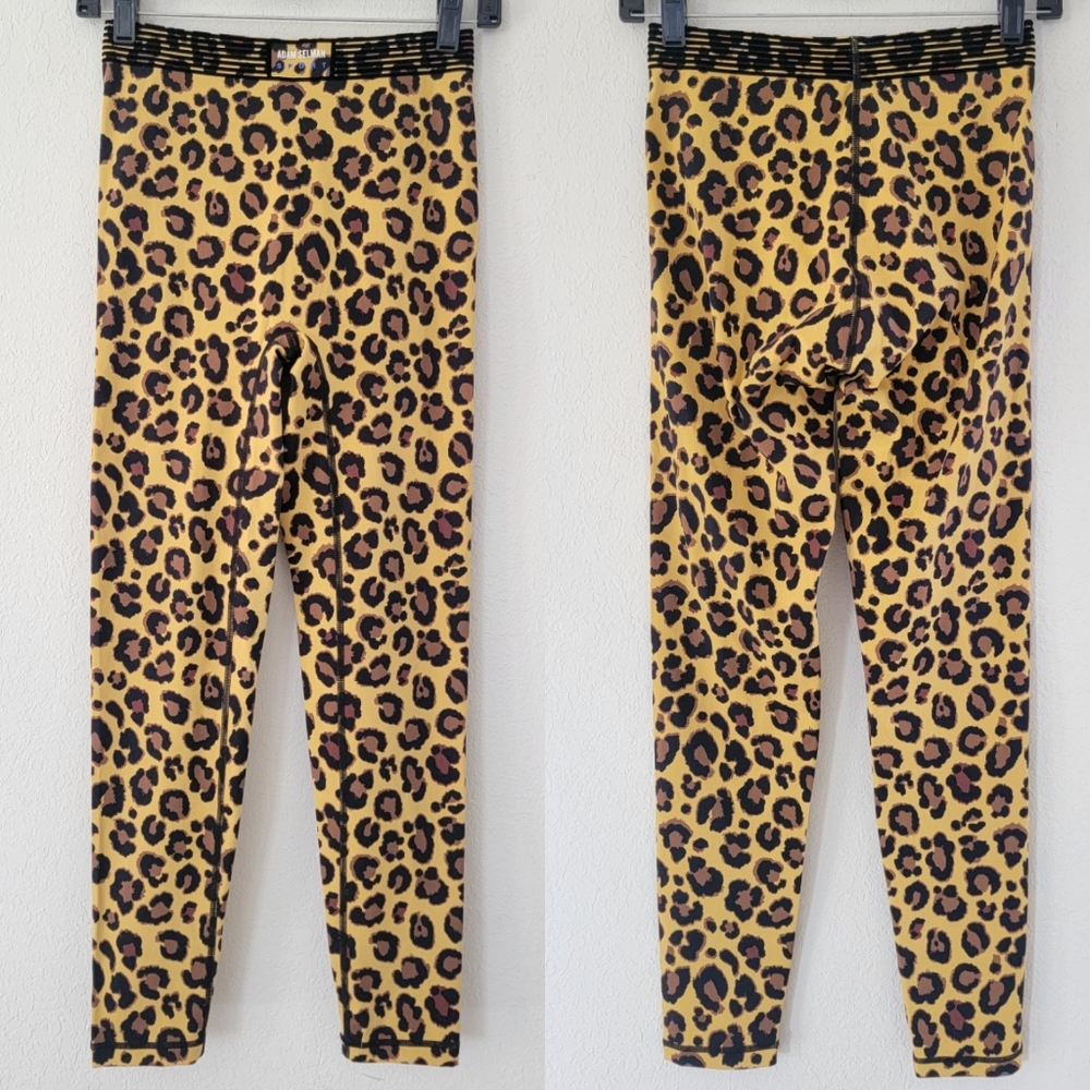 ADAM SELMAN SPORT Bonded Active Legging In Honey Leopard S. - Picture 2 of 9